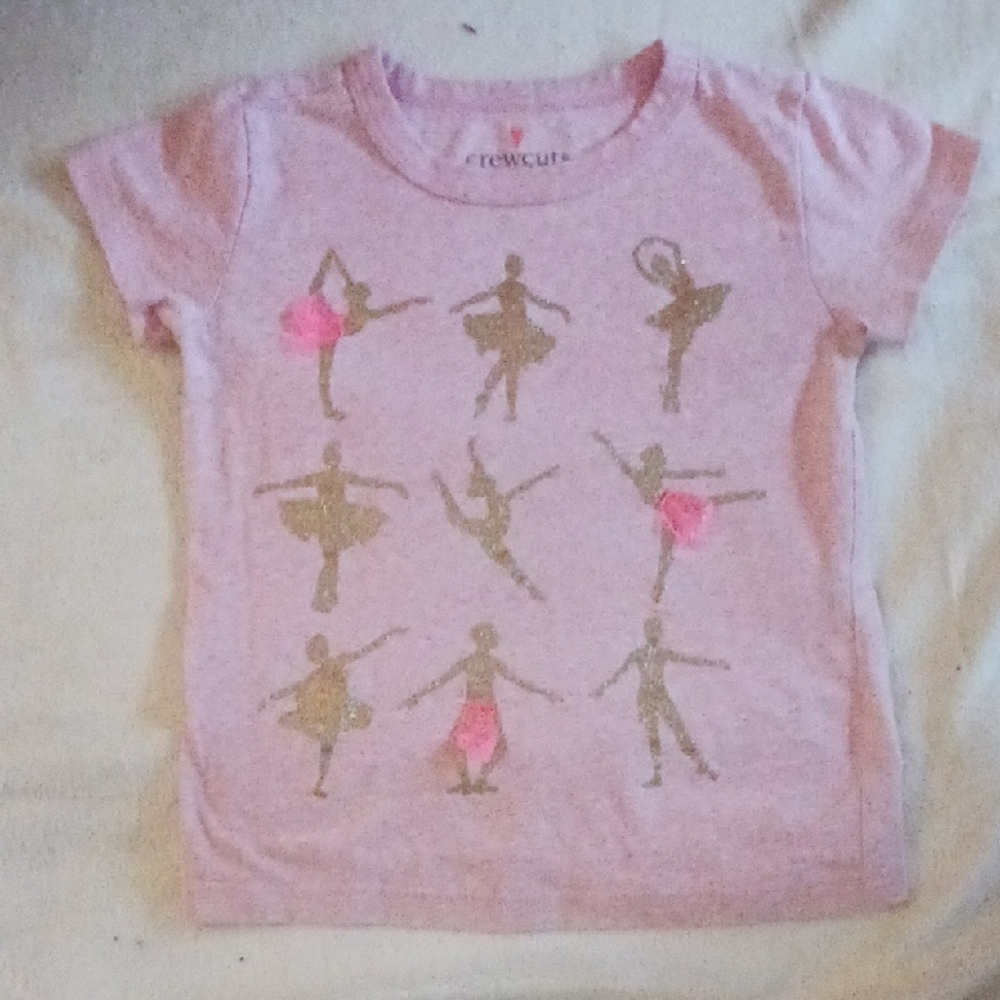Crewcuts Pink Ballet Dancer Tee